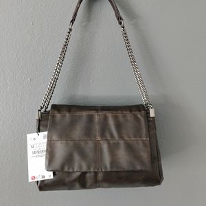 Zara chocolate brown purse